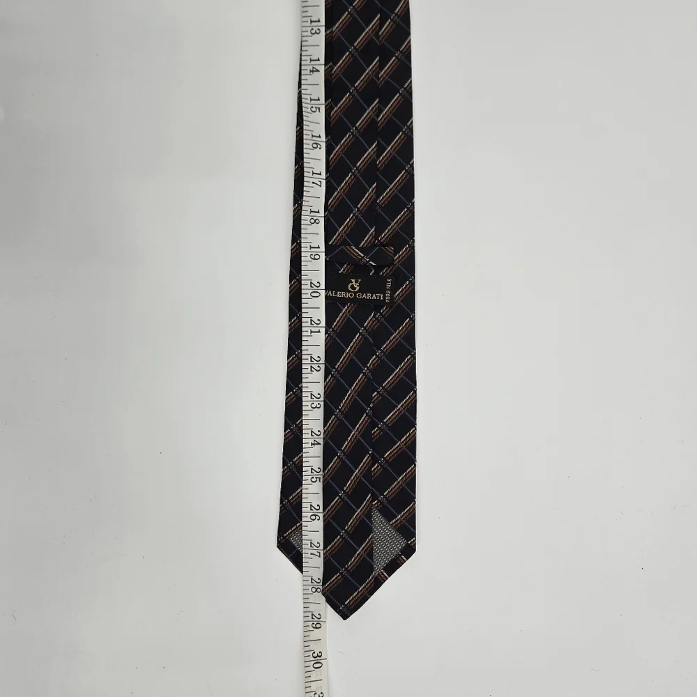 Valerio Garati 100% Silk Plaid Tie
